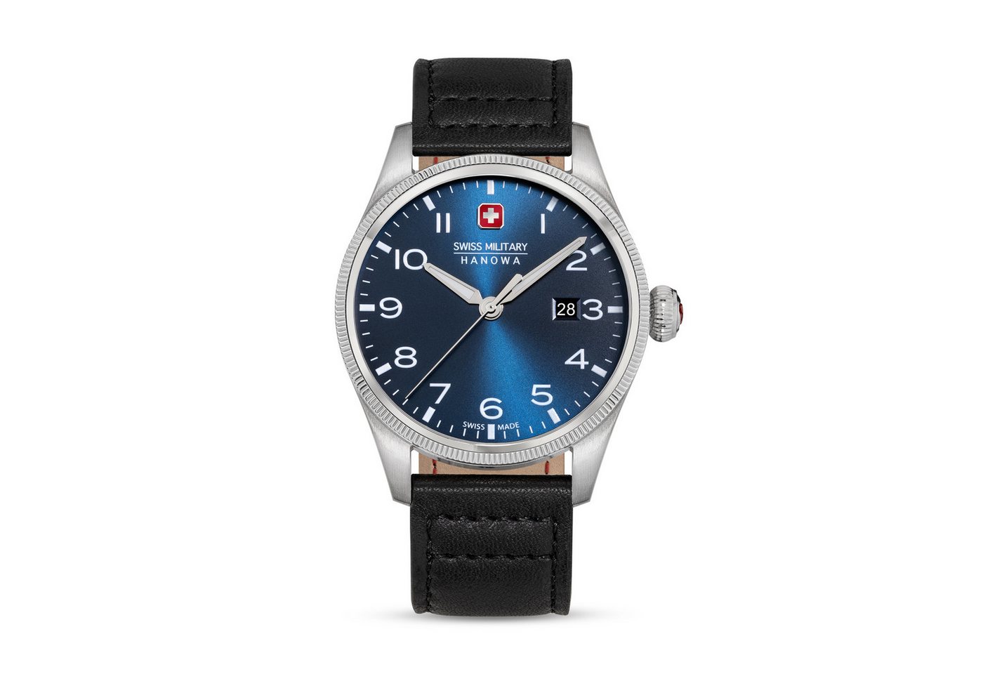 Swiss Military Hanowa Quarzuhr Quarzuhr Herrenuhr 43 Quarz Herren von Swiss Military Hanowa
