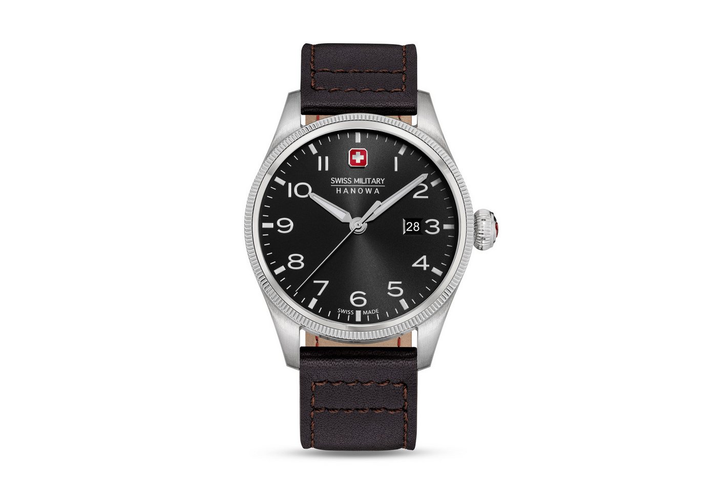 Swiss Military Hanowa Quarzuhr Quarzuhr Herrenuhr 43 Quarz Herren von Swiss Military Hanowa