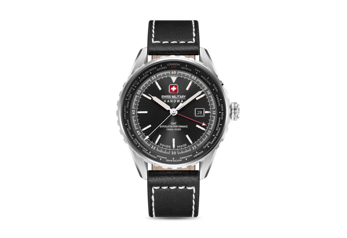 Swiss Military Hanowa Quarzuhr Quarzuhr Herrenuhr 44 Quarz Herren von Swiss Military Hanowa