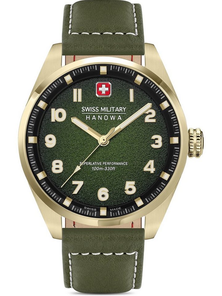 Swiss Military Hanowa Quarzuhr Swiss Military Hanowa Herren-Uhren Analog Quarz, Klassikuhr von Swiss Military Hanowa