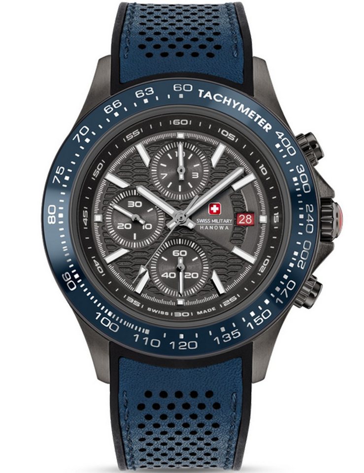 Swiss Military Hanowa Quarzuhr Swiss Military Hanowa SMWGO0003440 Herrenuhr Watchman Chrono 43mm 10AT Swiss Military Hanowa SMWGO0003440 Herrenuhr Watchman Chrono 43mm 10ATM von Swiss Military Hanowa