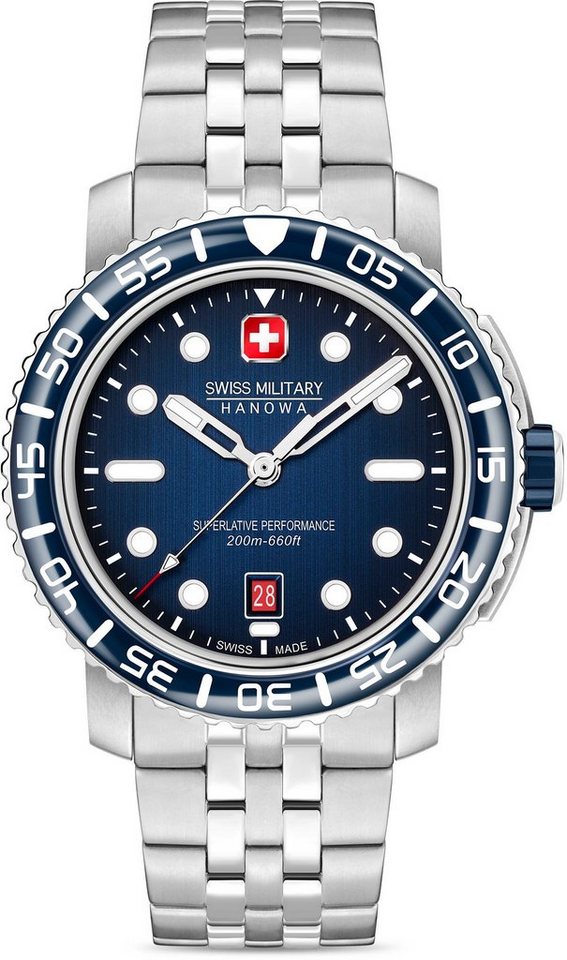 Swiss Military Hanowa Schweizer Uhr BLACK MARLIN, SMWGH0001703 von Swiss Military Hanowa