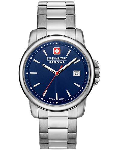 swiss military hanowa Unisex Erwachsene Analog Quarz Uhr mit Edelstahl Armband 06-5230.7.04.003 von Swiss Military Hanowa