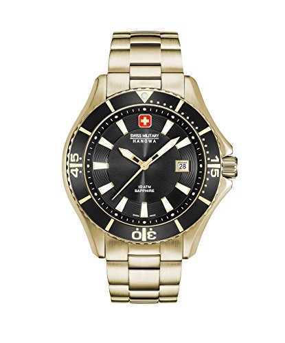 swiss military hanowa Herren Analog Quarz Uhr mit Edelstahl Armband 06-5296.02.007 von Swiss Military Hanowa