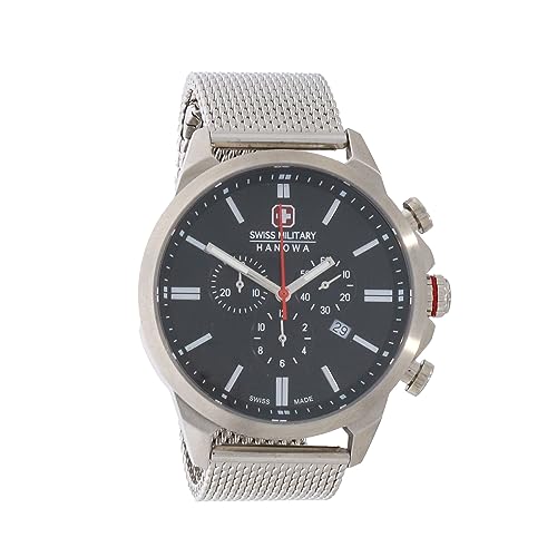 swiss military hanowa Unisex Erwachsene Analog Quarz Uhr mit Edelstahl Armband 06-3332.04.007 von Swiss Military Hanowa