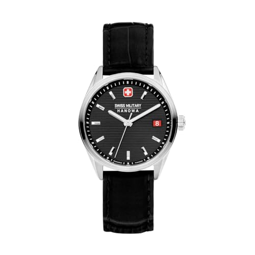 Swiss Military Hanowa SMWLB2200204 Roadrunner Lady Damenuhr mit Echtlederband Saphirglas von Swiss Military by Chrono