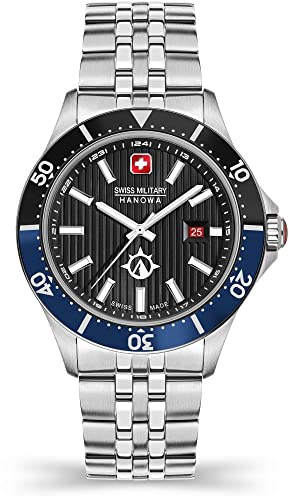 Swiss Military Hanowa Herren Analog Quarz Uhr mit Edelstahl Armband SMWGH2100602 von Swiss Military by Chrono