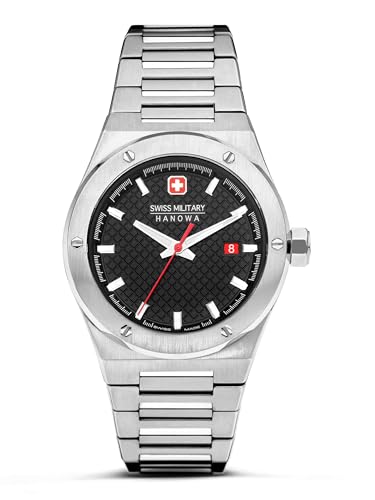 Swiss Military Hanowa Herren Analog Quarz Uhr mit Edelstahl Armband SMWGH2101604 von Swiss Military by Chrono