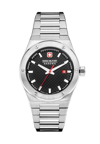 Swiss Military Hanowa Herren Analog Quarz Uhr mit Edelstahl Armband SMWGH2101604 von Swiss Military by Chrono