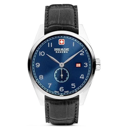 Swiss Military Hanowa Herren Analog Quarz Uhr mit Leder Armband SMWGN0001231 von Swiss Military by Chrono