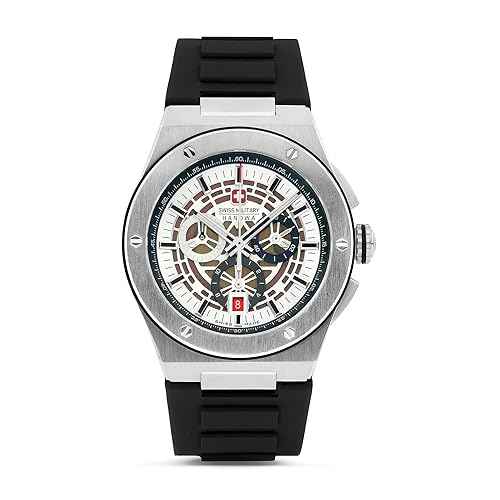 Swiss Military Hanowa Herren Analog Quarz Uhr mit Leder Armband SMWGO0000901 von Swiss Military by Chrono