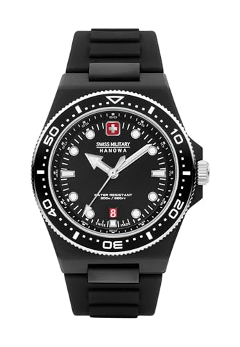 Swiss Military Hanowa Herren Analog Quarz Uhr mit Silikon Armband SMWGN0001180 von Swiss Military by Chrono