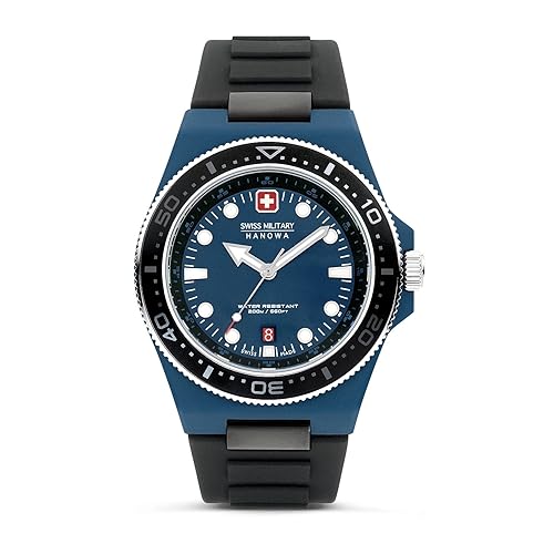 Swiss Military Hanowa Herren Analog Quarz Uhr mit Silikon Armband SMWGN0001184 von Swiss Military Hanowa