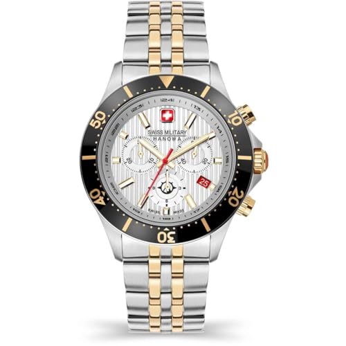 Swiss Military Herren Analog Quarz Uhr mit Edelstahl Armband SMWGI2100760 von Swiss Military by Chrono