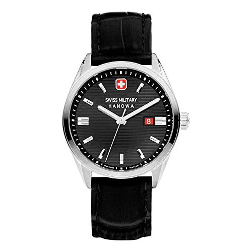 Swiss Military Herren Analog Quarz Uhr mit Leder Armband SMWGB2200104 von Swiss Military