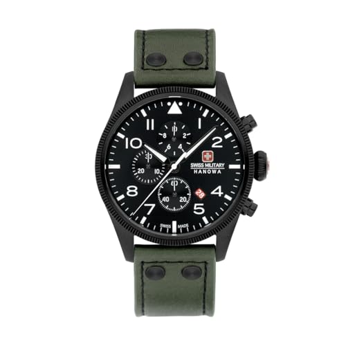 Swiss Military Hanowa SMWGC0000430 Thunderbolt Chrono Herrenuhr mit Lederband 10 ATM von Swiss Military Hanowa