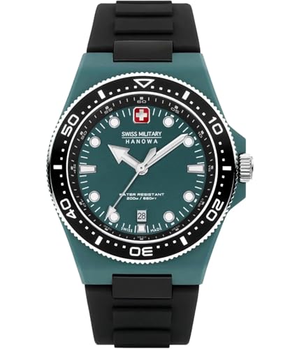 Swiss Military Herren Analog Schweizer Quarzwerk Uhr mit Silikon Armband SMWGN0001185 von Swiss Military by Chrono