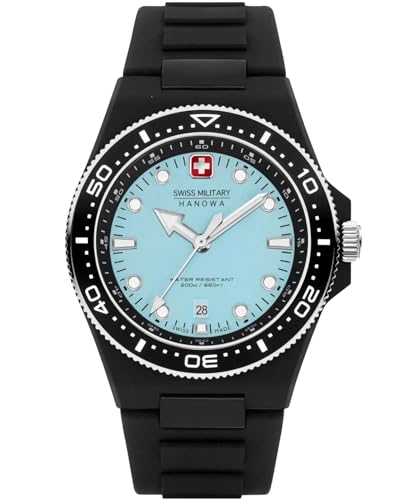 Swiss Military Herren Analog Schweizer Quarzwerk Uhr mit Silikon Armband SMWGN0001186 von Swiss Military