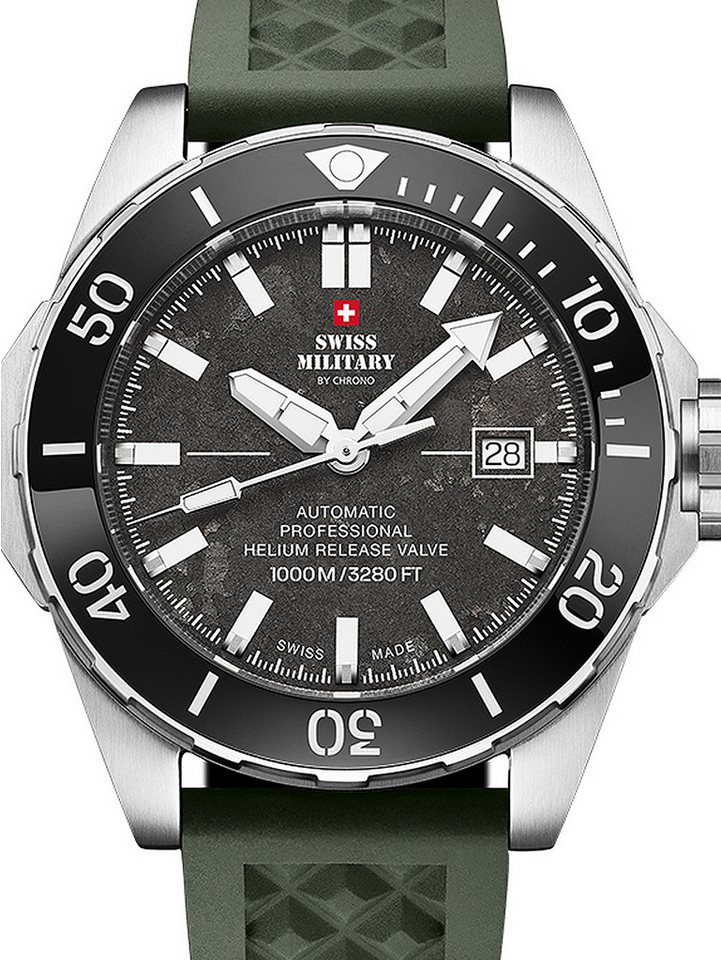 Swiss Military by Chrono Automatikuhr Swiss Military SMA34092.09 Automatik Diver 45mm 100ATM von Swiss Military by Chrono