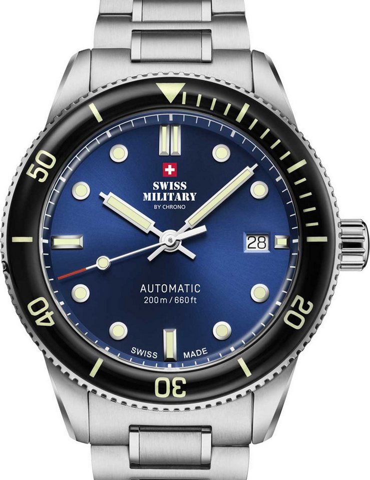 Swiss Military by Chrono Automatikuhr Swiss Military SMA34106.02 Herrenuhr Automatik Taucheruhr Swiss Military SMA34106.02 Herrenuhr Automatik Taucheruhr von Swiss Military by Chrono
