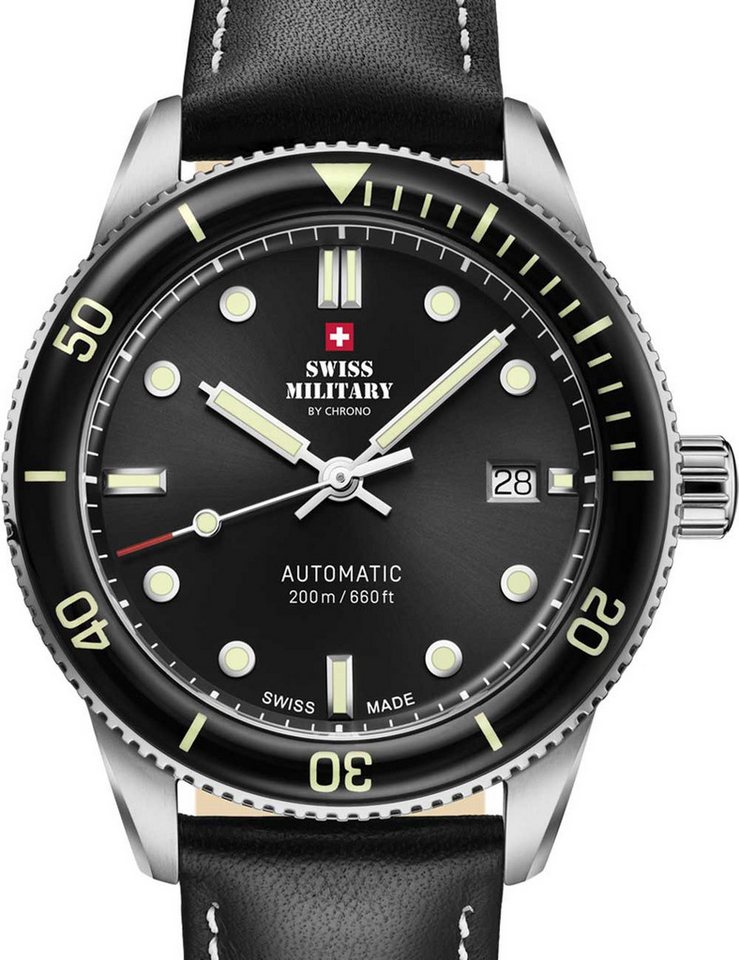 Swiss Military by Chrono Automatikuhr Swiss Military SMA34106.05 Herrenuhr Automatik Taucheruhr Swiss Military SMA34106.05 Herrenuhr Automatik Taucheruhr von Swiss Military by Chrono