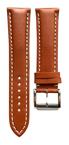 20 mm Braun Italienisches Kalbsleder Uhrenarmband Made für Breitling handgefertigt in Italien von Swiss Time Watches