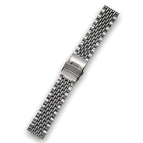 Swiss Time Watches Uhrenarmband, 20 mm, Reisstahl, Armband Swiss Time Watches Uhrenarmband, 20 mm, Reisstahl, Armband von Swiss Time Watches