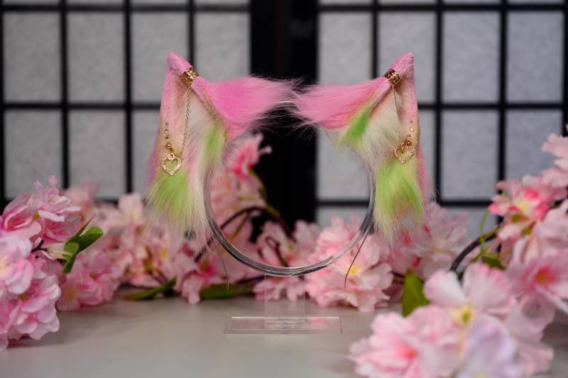 Mitsuri Inspirierte Katzenohren Mit Schmucksteinen von SwissCosplayCrafts
