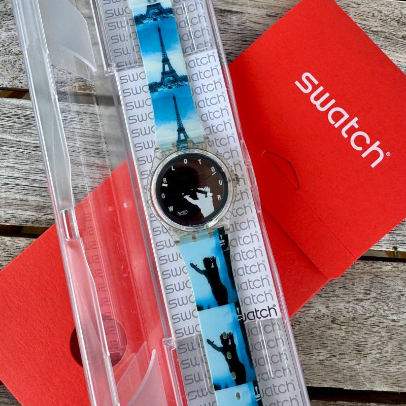 Vintage Solar Powered Swatch Germany Srk104F - Nos Original Verpackt, Perfekter Zustand von SwissVault