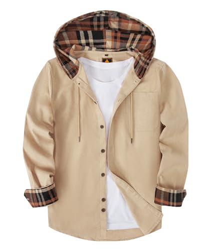 SwissWell Flanellhemd Herren Kariertes Hemd Langarm Holzfällerhemd Casual Button Down Freizeithemd mit Brusttasche von SwissWell