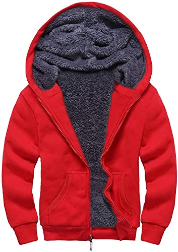 SwissWell Fleecejacke Kinder Jungen Softshelljacke Jungen Winterjacke Fleece Gefüttert Warme Sweatjacke Mit Reißverschluss Kapuze Kapuzenjacke Kapuzenpullover Für Jungen von SwissWell