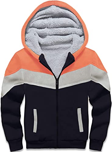 SwissWell Fleecejacke Kinder Jungen Softshelljacke Jungen Winterjacke Fleece Gefüttert Warme Sweatjacke Mit Reißverschluss Kapuze Kapuzenjacke Kapuzenpullover Für Jungen von SwissWell