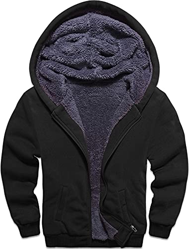 SwissWell Fleecejacke Kinder Jungen Softshelljacke Jungen Winterjacke Fleece Gefüttert Warme Sweatjacke Mit Reißverschluss Kapuze Kapuzenjacke Kapuzenpullover Für Jungen von SwissWell