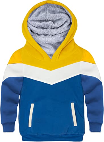 SwissWell Fleecejacke Kinder Jungen Winterjacke Fleece Gefüttert Warme Sweatjacke mit Reißverschluss y Kapuze Kapuzenjacke Kinderjacken von SwissWell