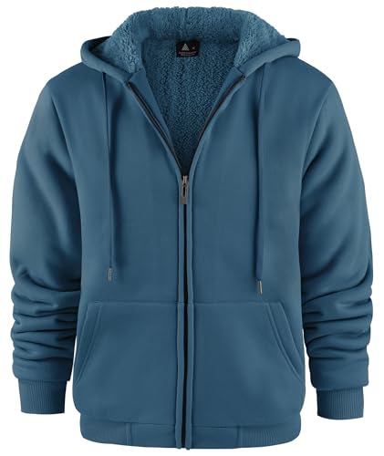 SwissWell Hoodies für Männer mit Kapuze Sweatshirts Warmer Kapuzenpulli Gefütterte Sweatjacke Winter Kapuzenjacke von SwissWell