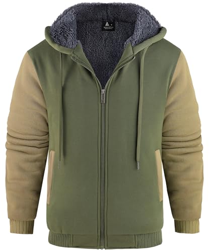 SwissWell Hoodies für Männer mit Kapuze Sweatshirts Warmer Kapuzenpulli Gefütterte Sweatjacke Winter Kapuzenjacke von SwissWell