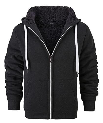 SwissWell Hoodies für Männer mit Kapuze Sweatshirts Warmer Kapuzenpulli Gefütterte Sweatjacke Winter Kapuzenjacke von SwissWell