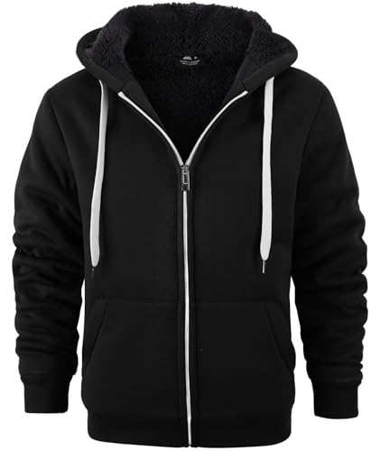 SwissWell Hoodies für Männer mit Kapuze Sweatshirts Warmer Kapuzenpulli Gefütterte Sweatjacke Winter Kapuzenjacke von SwissWell