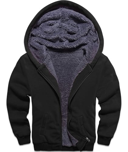 SwissWell Fleecejacke Kinder Jungen Softshelljacke Jungen Winterjacke Fleece Gefüttert Warme Sweatjacke Mit Reißverschluss Kapuze Kapuzenjacke Kapuzenpullover Für Jungen von SwissWell