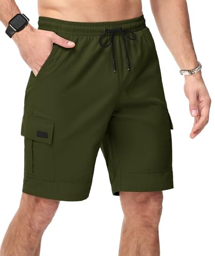 SwissWell Kurze Hosen Herren Cargo Shorts Sommer Golfhose Kurze Leichte Chino Shorts Bermuda Freizeithose mit Taschen von SwissWell