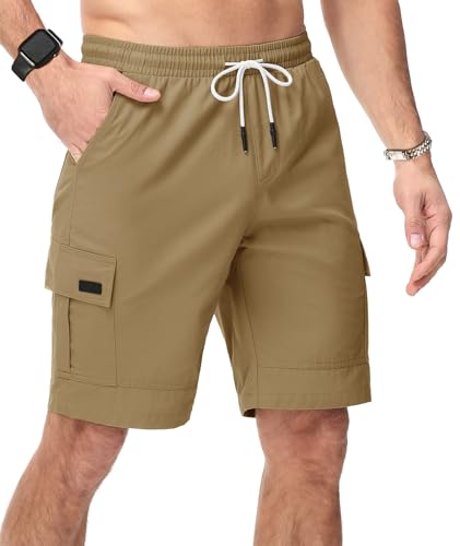 SwissWell Kurze Hosen Herren Cargo Shorts Sommer Golfhose Kurze Leichte Chino Shorts Bermuda Freizeithose mit Taschen von SwissWell