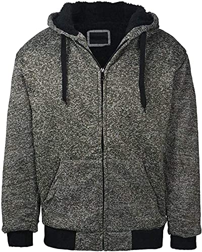 SwissWell Herren Fleece Jacket Windproof Thick Warm Active Coat Full Zip Fleece Outdoors Pullover Sweatshirt Top Hoodie with Pockets von SwissWell