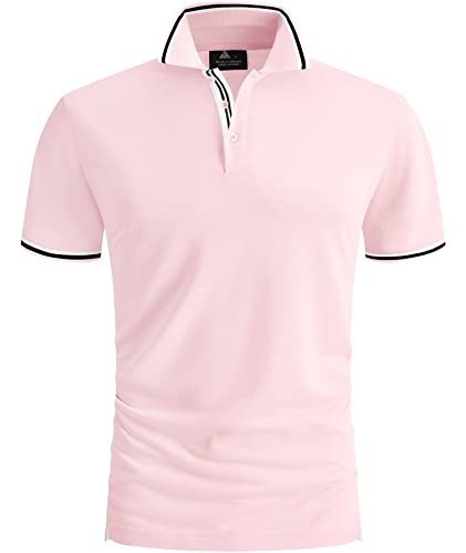 SwissWell Poloshirt Herren Kurzarm Tennis Golf Tischtennis Atmungsaktiv Outdoor Polo Freizeit Schnelltrocknend Knopfleiste Tops für Männer von SwissWell