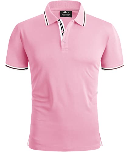 SwissWell Poloshirt Herren Kurzarm Tennis Golf Tischtennis Atmungsaktiv Outdoor Polo Freizeit Schnelltrocknend Knopfleiste Tops für Männer von SwissWell