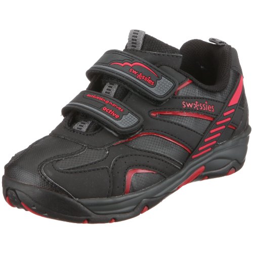 Swissies Storm BF0009M2M0AG Unisex - Kinder Halbschuhe, schwarz, ( schwarz / rot ), EU 26 von Swissies