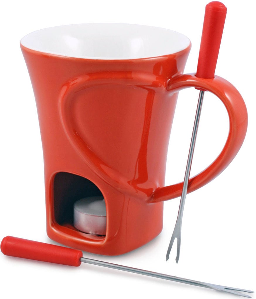 SWISSMAR Fondue "Sweetheart" Keramik, Schokolade, 1 Keramikfondue, 2 Fonduegabeln, 1 Teelicht-Kerze von Swissmar