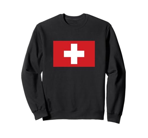 Schweiz Flagge Schweiz Bekleidung Wandern Skifahren Herren Damen Kinder Sweatshirt von Switzerland Flag Swiss Apparel