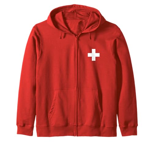 Schweiz Schweizer Flagge Skifahren Wandern Herren Damen Kinder Kapuzenjacke von Switzerland Flag Swiss Apparel