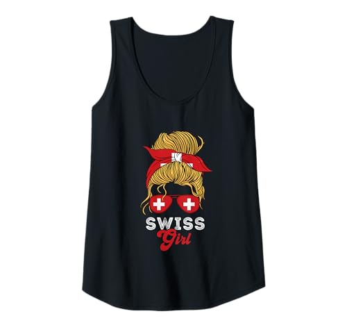 Damen Swiss Girl Schweiz Flagge Stolz Schweiz Pride Roots Tank Top von Switzerland Flag Swiss Roots Schweiz Country