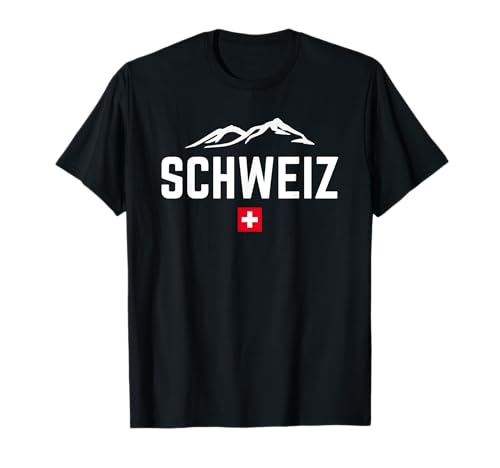 SCHWEIZ Flagge Berge | Damen Herren Kinder SCHWEIZ T-Shirt SCHWEIZ Flagge Berge | Damen Herren Kinder SCHWEIZ T-Shirt von Switzerland Family Shop